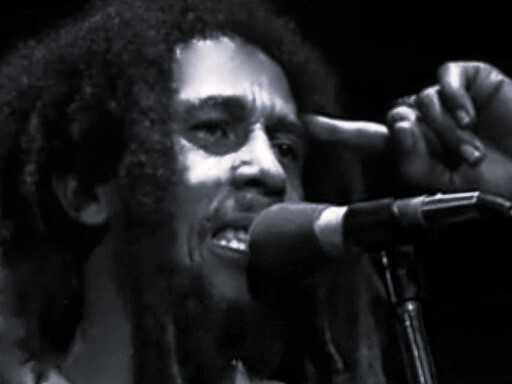 Marley filmed from left stage door during concert in Stockholm