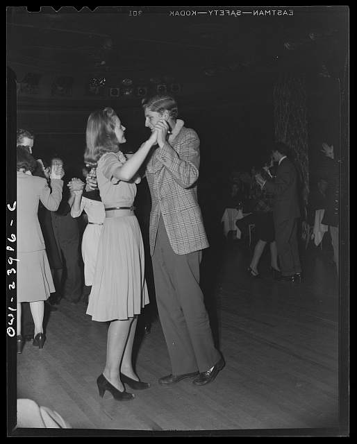 New York, New York. Jeunes danseurs au Hurricane Ballroom