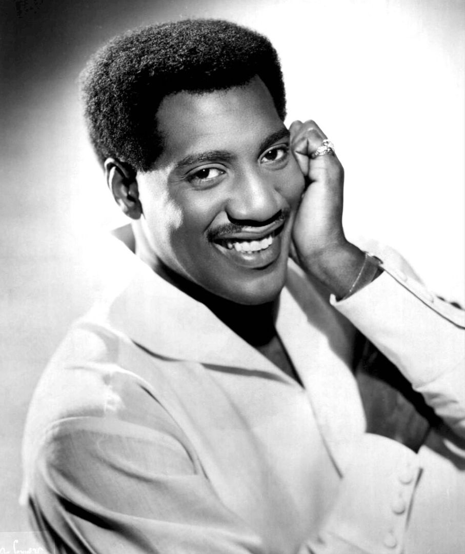 Otis Redding portrait en noir et blanc – chanteur de soul américain auteur de Dock of the Bay et figure majeure de la musique engagée